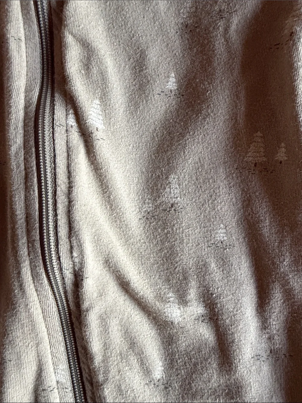 {JAMIE KAY} zip footless onesie holiday gray 1yr